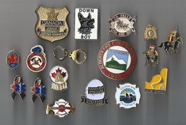 LAW Enforcement Police RCMP Fire Department Paramedics Customs lapel pin lot  - £33.62 GBP