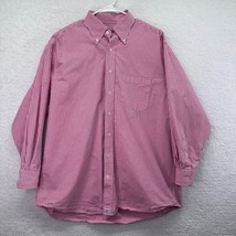 Vineyard Vines Shirt Mens Extra Large Murray Pink Check Button Down Long... - $24.75