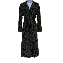 Rails Womens Small Beatrice Watercolor Maxi Dress Olive Green Leopard Pr... - $149.59