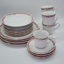 ♻️ Majesty Taupe Fantasy #8394 Dinnerware Set 20-Pc - $2,981.47 MXN