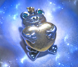 Haunted Free W $49 Mystical Love Frog Prince Magick Charm Sterling Witch Cassia4 - $0.00