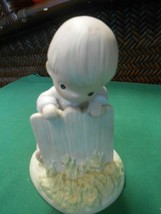 PRECIOUS MOMENTS Figure- &quot;It May Be Greener But It&#39;s Just as&quot;...FREE POS... - £12.10 GBP