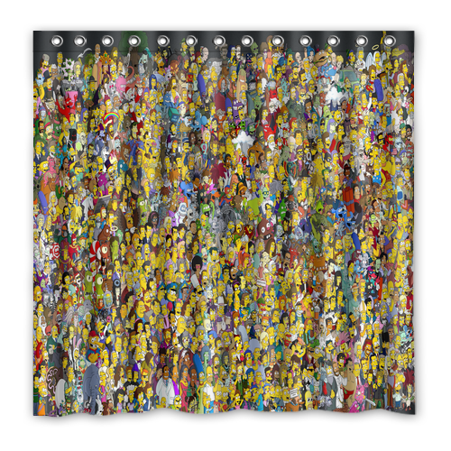 New!!! The Simpsons Custom Waterproof Polyester Shower Curtain 4 size Item image 5