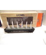 LIONEL PWC 29410 BLACK FLAT CAR W/MISSILES -0/027- LN- BXD- D/C TRUCKS- - €37,04 EUR