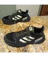 Adidas 90s Valasion Running Shoes Sneakers Black Hi-Res Green Men&#39;s Sz 9... - £58.40 GBP