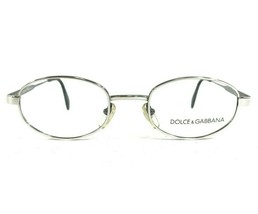 Dolce &amp; Gabbana DG107 754 Eyeglasses Frames Silver Round Oval Wire Rim 140 - £81.85 GBP