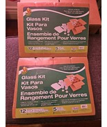 Lot of 2 -Duck - Glass Moving/Storage Kit. 12 Foam Pouches 5 Dividers New - $475.91 MXN