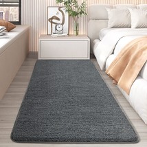 Grey Color G Area Rugs, 1X7X4-Feet Bedside Rugs Floor Rugs For Bedrooms, - £35.37 GBP
