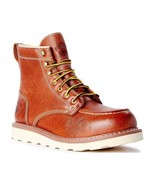 HERMAN SURVIVORS Oakridge Brown Leather Steel Toe Work Boots Men's Size 7 - £35.76 GBP