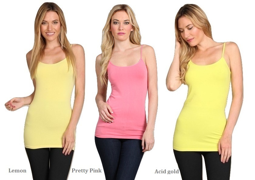 M. Rena High Quality Extra Soft Spaghetti Strap Tank Seamless Camisole
