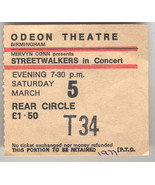 Streetwalkers In Concert Odeon Theatre Birmingham England 1977 Ticket St... - £6.07 GBP