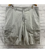 Wear First Cargo Shorts Mens Sz 40 Gray Cotton Stretch  - $11.88