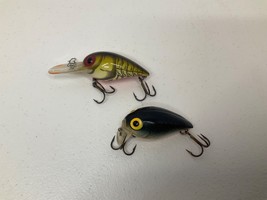 (2) Vintage Storm (Pre-Rapala)Wiggle Wart Diving Crank Bait Fishing Lure 1 Used - £29.46 GBP