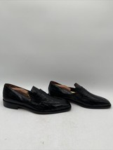 Men’s Mezlan Piccolo Alligator Penny Loafer Black Size 10M - £321.43 GBP