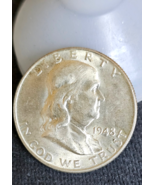 1948 Franklin Half Dollar Nice  Full bell ungraded see pics - $44.51 CAD