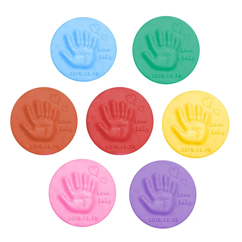Play New Baby Footprint Ultra Light Stereo Baby Care Air Drying Soft Clay Baby H - £23.18 GBP