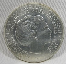 1972 Denmark 10 Kroner .800 Fine Silver .5247oz GEM UNC AE592 - £24.82 GBP