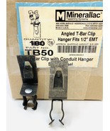 Minerallac TB50 ~ 78 Pieces in Box ~ T-Bar With Conduit Hanger Steel Spring - $71.15 CAD
