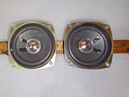 23SS95 Pair Of Speakers, Sound Great, 6 Ohm 10 Watt, 3-3/4&quot; X 3-1/8&quot; X 2&quot;, Vgc - £11.15 GBP