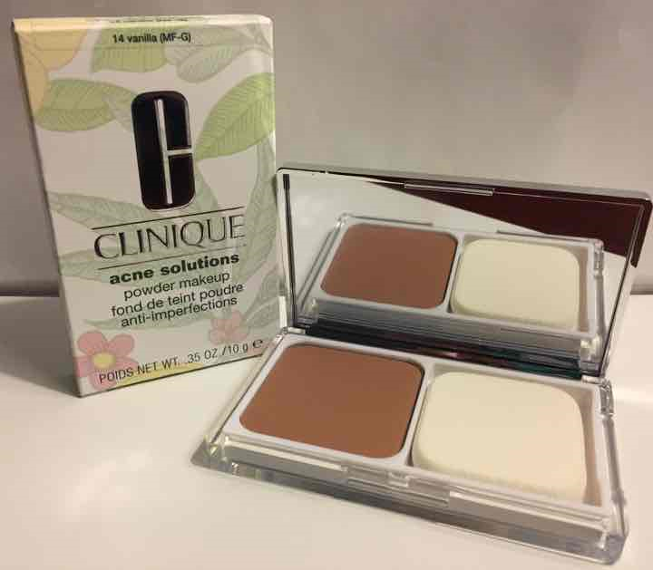 NIB Clinique Acne Solutions Powder Makeup 14 Vanilla (MF-G) Dry Combo Oily Skin - $14.99