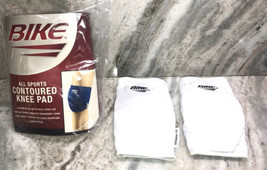 BIKE BAKP75 X-SMALL All Sports Contoured Knee Pads White Size 10-13”-NEW... - £23.59 GBP