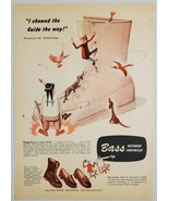 1951 Print Ad Bass Quail Hunters Boots &amp; Moccasins, Weejuns Wilton,Maine - £10.61 GBP