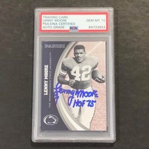 2016 Panini Team Collection #48 Lenny Moore Signed Card PSA/DNA Slabbed Penn Sta - £47.07 GBP