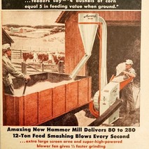 1947 Harvey Hammer Mill Corn Grinder Advertisement Farming Agriculture D... - $19.99