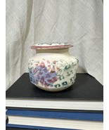 Grillo Studio pottery Pink Purple Pastel Covered Jar Box With Lid Signed... - $22.44