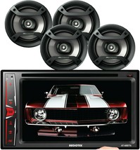 Audiotek 6.2&quot; Touch Screen Car Mirror Link +4x Pioneer TS-F1634R 6.5&quot; Sp... - $235.11