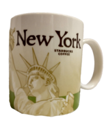 STARBUCKS NEW YORK Collector Series Cup Mug 2011 Green Statue of Liberty... - £9.71 GBP
