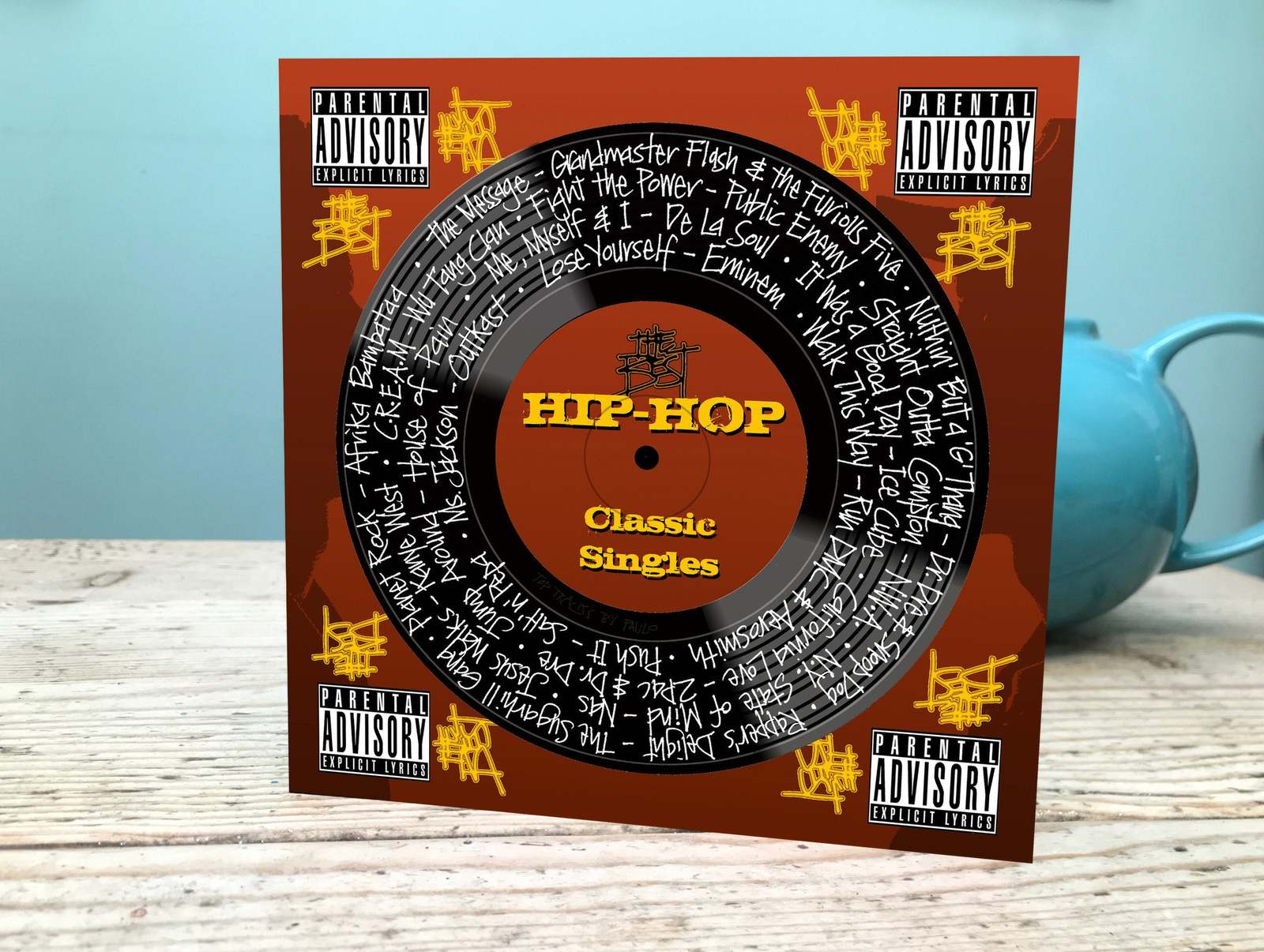 Hip-hop Hits Card /Hip-hop Greetings Card / Rap Lovers Birthday Card / H... - $5.16