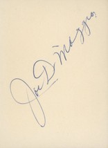 Joe DiMaggio original signature - £719.42 GBP