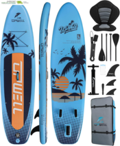 Paddle Board for Youth &amp; Adults, Inflatable Paddle Board with Stable Des... - $370.71
