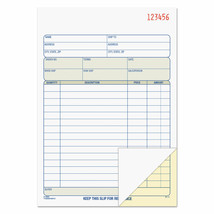 Tops Sales Order Book 5-9/16 x 7-15/16 Two-Part Carbonless 50 Sets/Book 46500 - £19.65 GBP