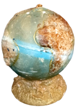 Vintage MCM Large Earth Globe Candle Unburnt Large Size 5&quot; Diameter - £32.01 GBP