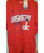 New WASHINGTON WIZARDS LOGO TEE ADIDAS T SHIRT AUTHENTIC NWT - £17.52 GBP