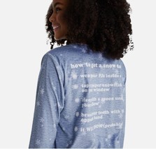 Justice Girls Nightgown Pajamas HOW TO GET A SNOW DAY sz 10 Christmas Sn... - $236.09 MXN