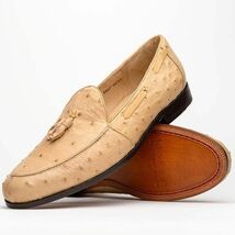 Aubiere Genuine Ostrich Quill Dress tassel Loafers Orix image 2