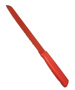 KUHN RIKON Switzerland 8&quot; Inch Red Metallic Bread Knife Serrated Blade - €7,73 EUR