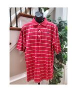 Greg Norman Men&#39;s Red 100% Cotton Striped Half Sleeve Casual Polo Shirt ... - €21,27 EUR