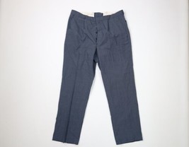 Vtg 50s Streetwear Mens 33x29 Button Fly Pleated Wool Pants Trousers Pla... - £101.16 GBP