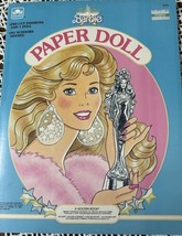 Golden Mattel Vintage Superstar Barbie Paper Doll Book 1989 Uncut - £8.52 GBP