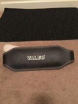 VALEO Leather Weight Lifting Belt Strength Training Black - $31.35