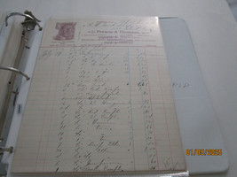 HM QUACKENBUSH INVOICE FROM PROWSE &amp; THOMSON CO HERKIMER NY 10/11/1899 - $45.00