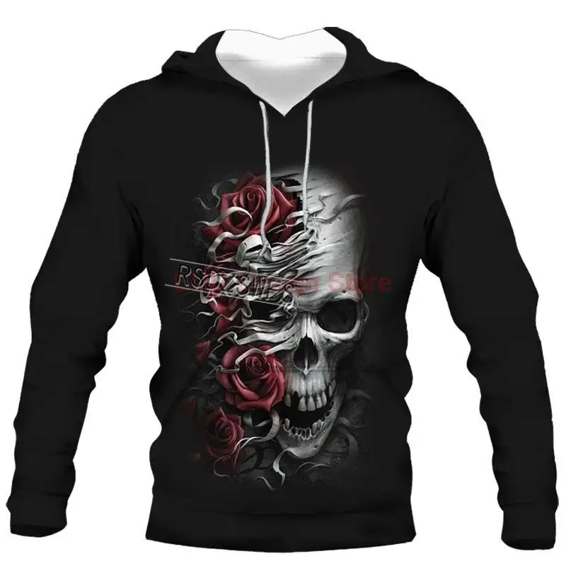   Hoodie Men&#39;s Hoodie Sweatshirt Full 3D Printing Fire and  Hip Hop Street Wear  - £79.93 GBP