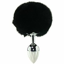 Midnight Metal Bunny Butt Plug Black And Silver - $28.21
