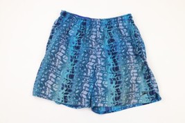 Vintage 90s Speedo Mens Large Spell Out Abstract Above Knee Nylon Shorts Baggies - $44.50