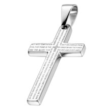 Mens Stainless Steel Religious Bible Lord&#39;s - £31.87 GBP