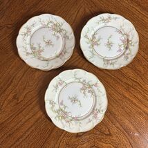 Vtg Haviland Porcelain Rosalinde New York Rosalinde 6.5" Bread Plates Fr... - $32.66